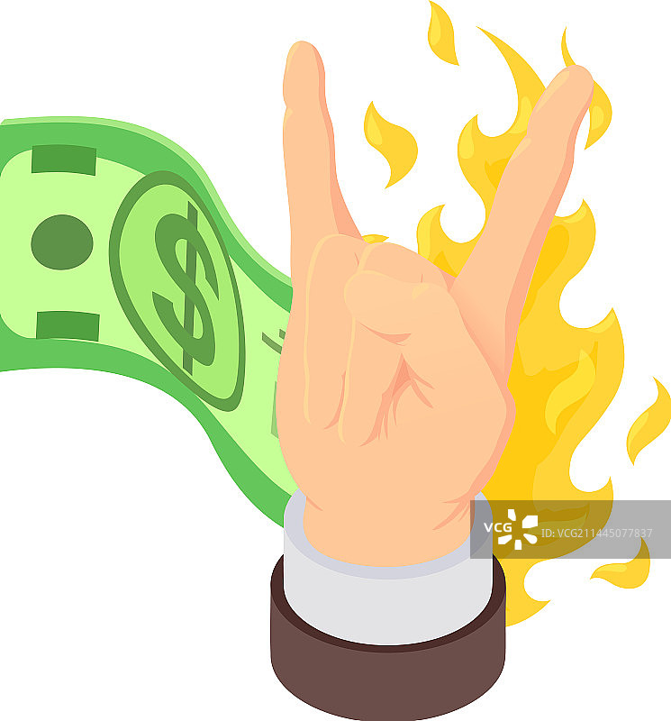 通货膨胀概念2.5D示意图图片素材