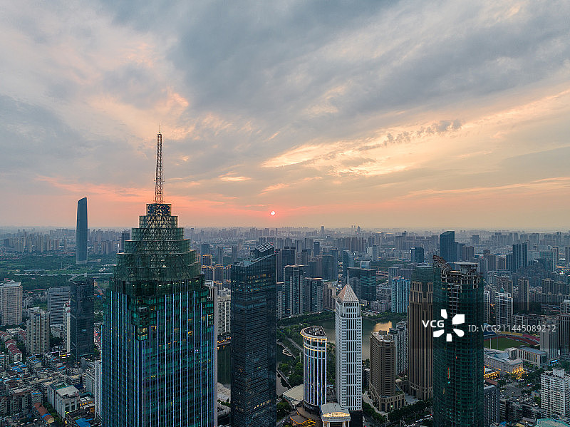 武汉汉口城市地标建筑风光图片素材