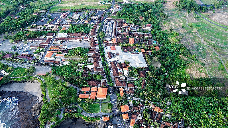 巴厘岛航拍 东南亚印尼建筑风貌图片素材