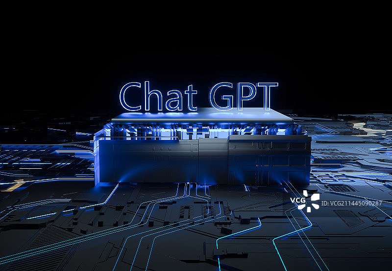 三维芯片线路板图片素材