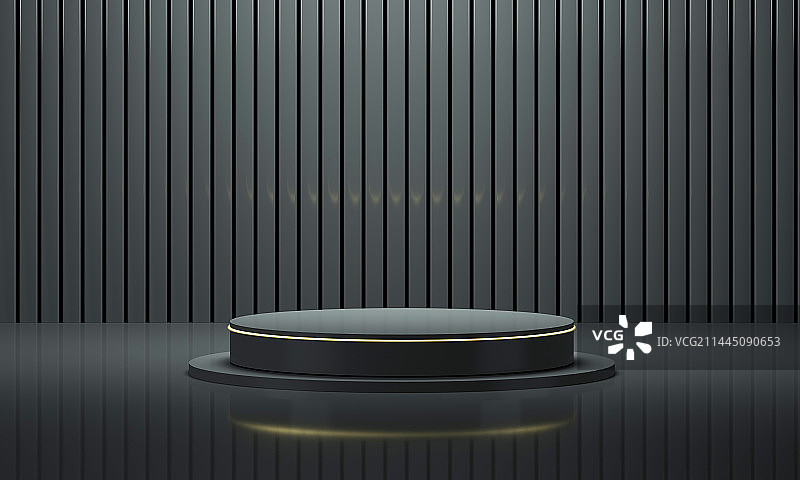 深色三维产品展台背景图片素材