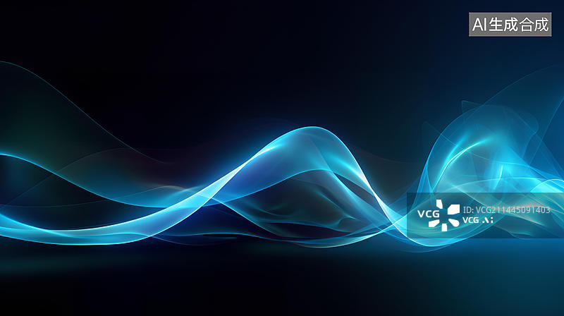 【AI数字艺术】科技线条节奏背景图片素材