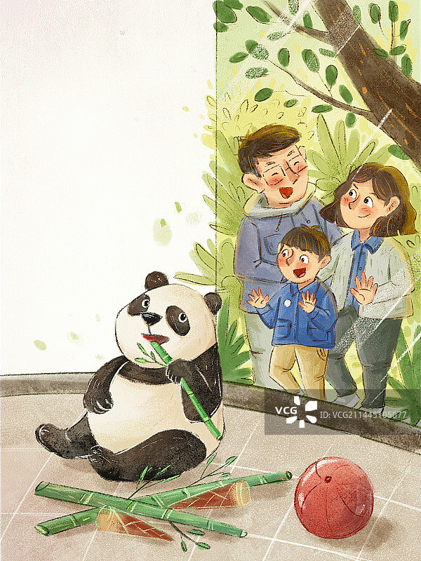 一家三口的幸福生活图片素材