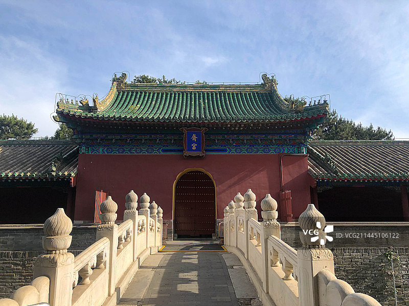 北京天坛公园斋宫图片素材