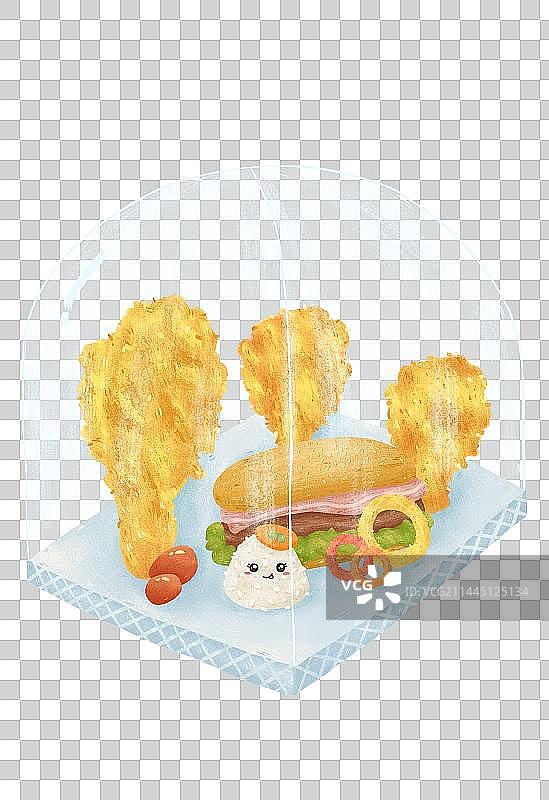 炸鸡汉堡图片素材