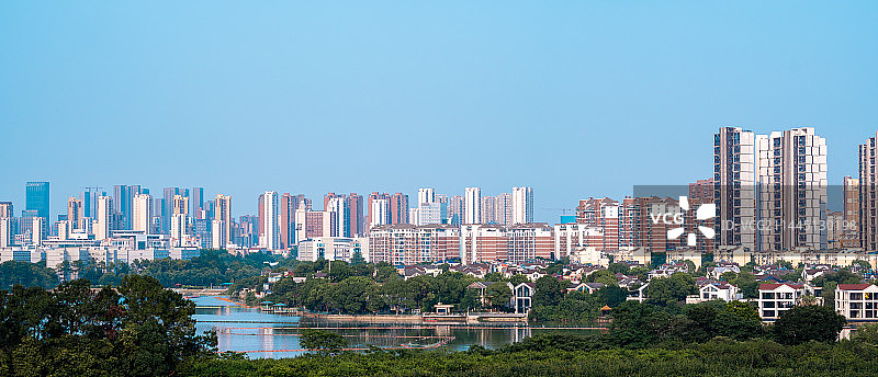 城市风光高视角图片素材