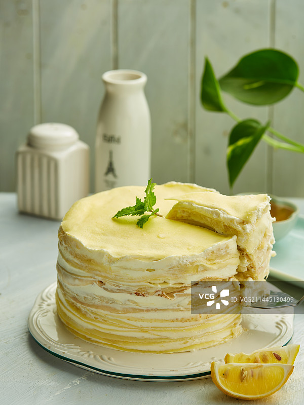 榴莲千层饼图片素材