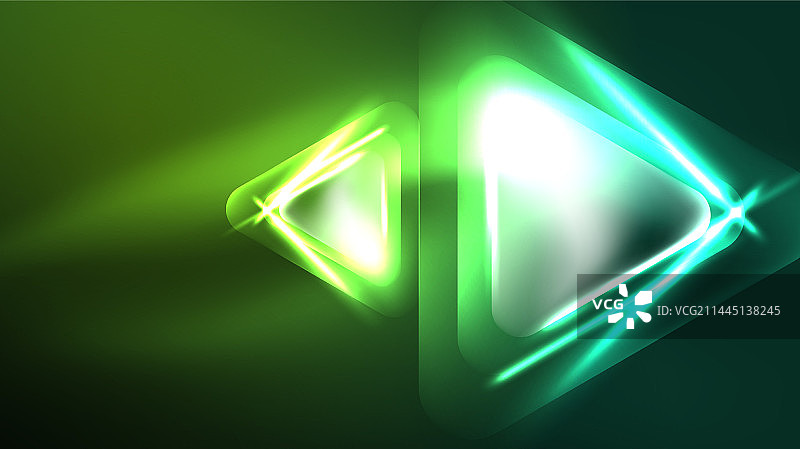 数字霓虹灯抽象背景三角形和图片素材