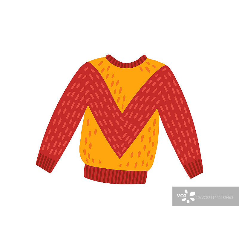 毛衣造型的字母M秋季字体图片素材