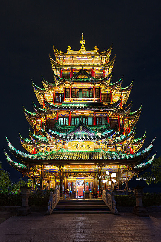 重庆鸿恩寺森林公园的鸿恩阁图片素材