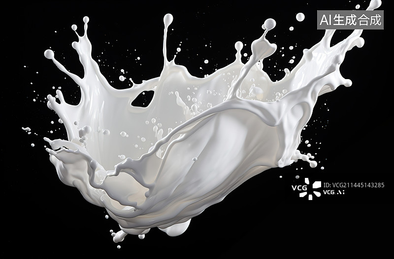 【AI数字艺术】飞溅中的液体图片素材