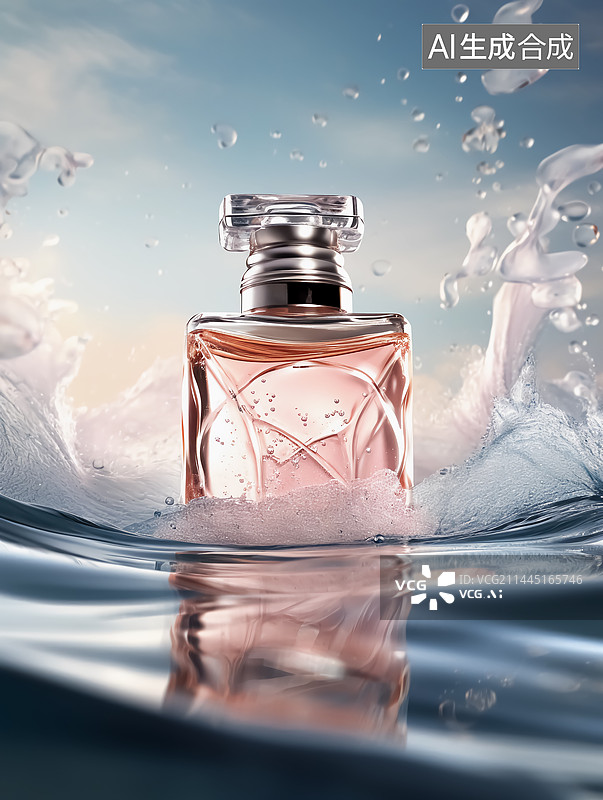 【AI数字艺术】香水特写图片素材