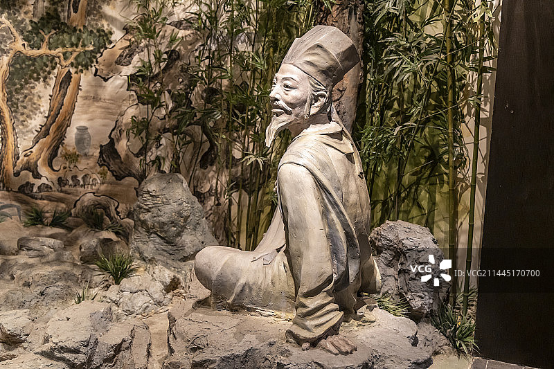 北京中国园林博物馆：白居易履道坊宅园（唐代文人园林的典型代表。位于洛阳履道坊之西北隅）图片素材