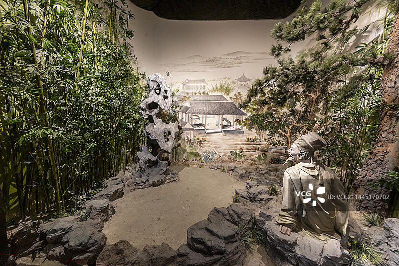 北京中国园林博物馆：白居易履道坊宅园（唐代文人园林的典型代表。位于洛阳履道坊之西北隅）图片素材