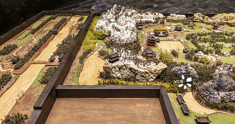 北京中国园林博物馆：北宋艮岳——宋代皇家园林的典型代表。宋徽宗赵佶自作《御制艮岳记》图片素材