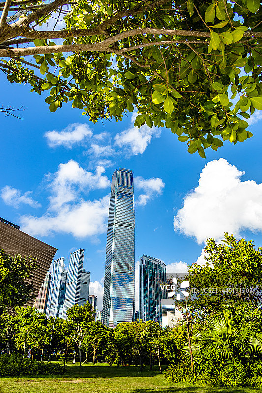 中国香港特区油尖旺区尖沙咀道环球贸易广场图片素材