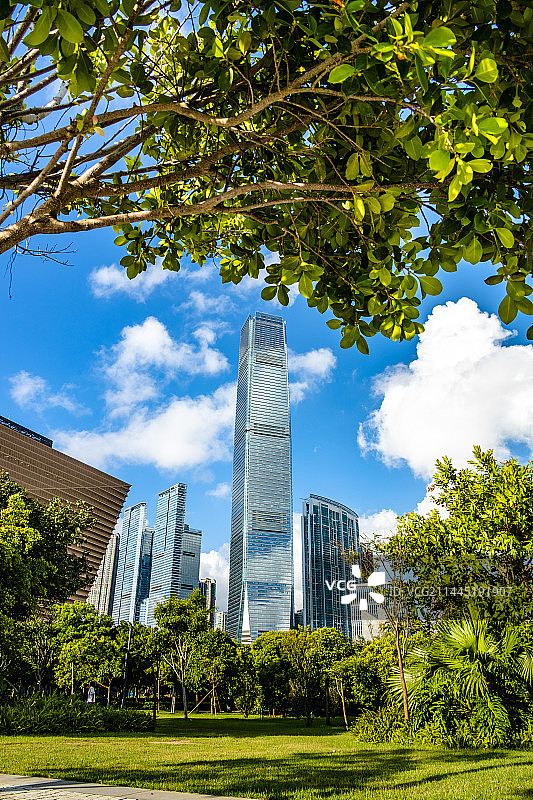 中国香港特区油尖旺区尖沙咀道环球贸易广场图片素材