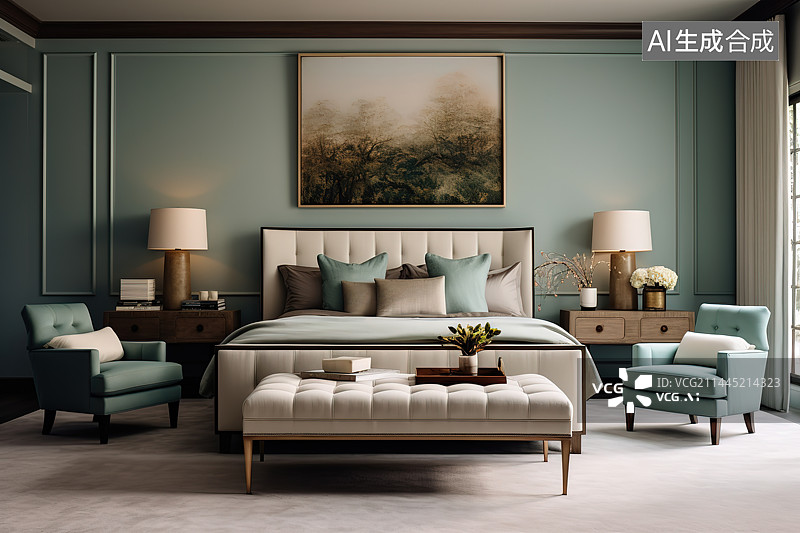 【AI数字艺术】样板房室内家具设计图片素材