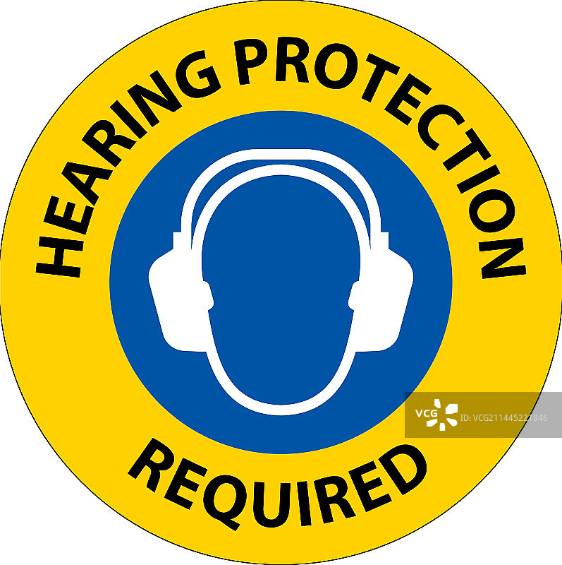 需要听力保护标志提示图片素材