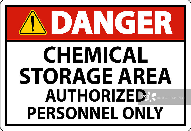 化学品储存区，授权人员图片素材