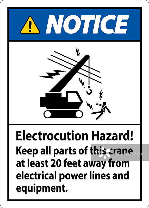 触电危险警告标志，保持所有部件完整图片素材