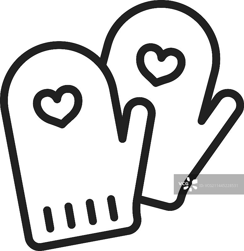 连指手套图标图像图片素材