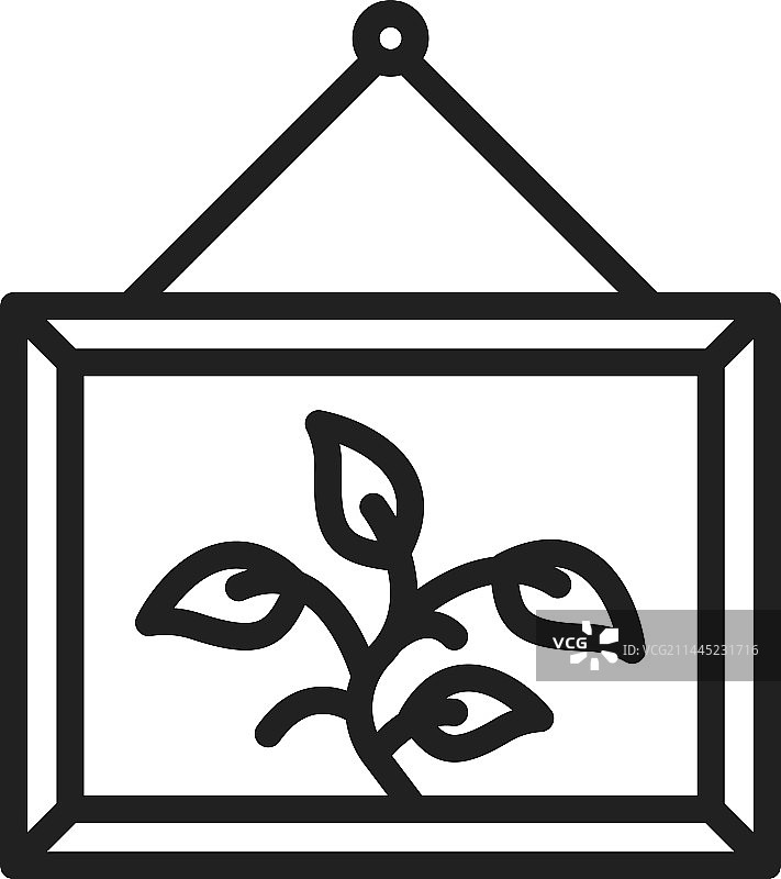 木质墙壁相框图标图片素材