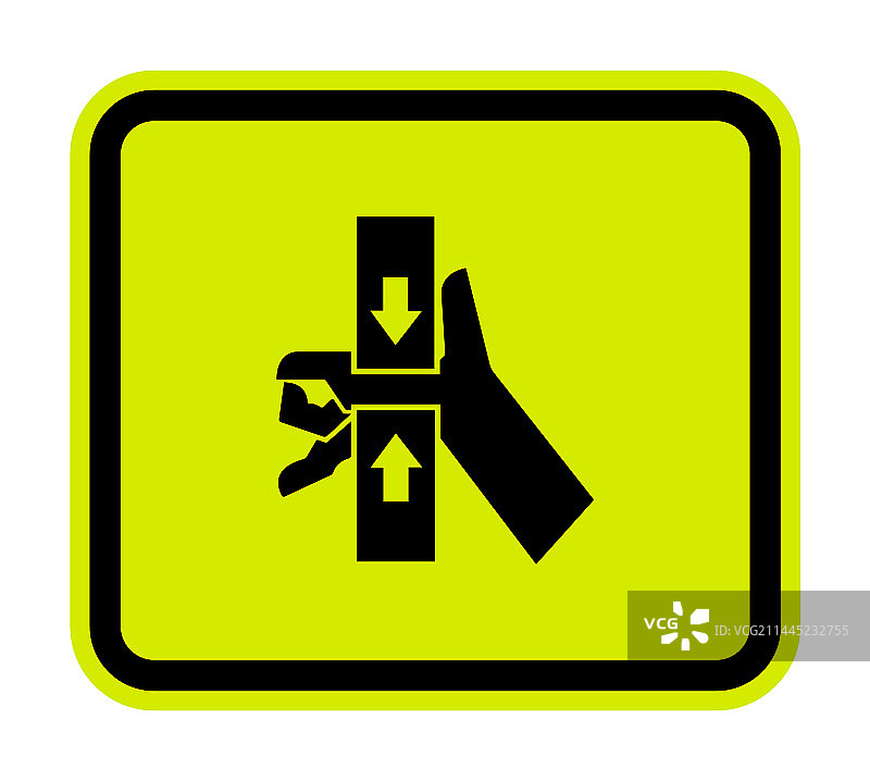 顶部和底部挤压力的符号图片素材