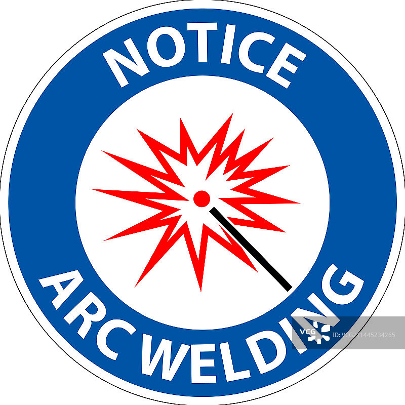 注意：电弧焊标志图片素材