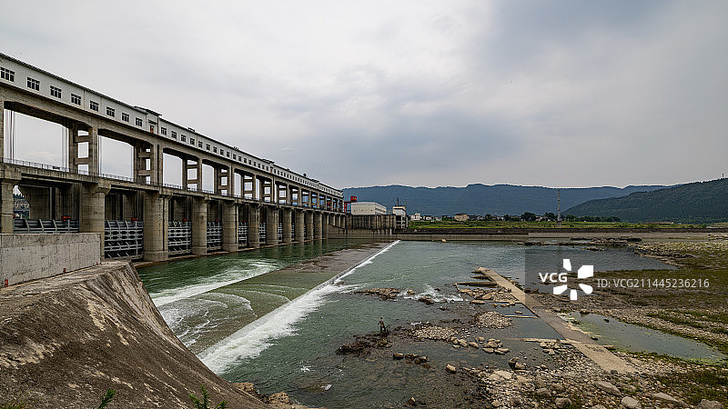 白龙江 大坝 四川图片素材