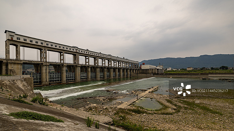 白龙江 大坝 四川图片素材