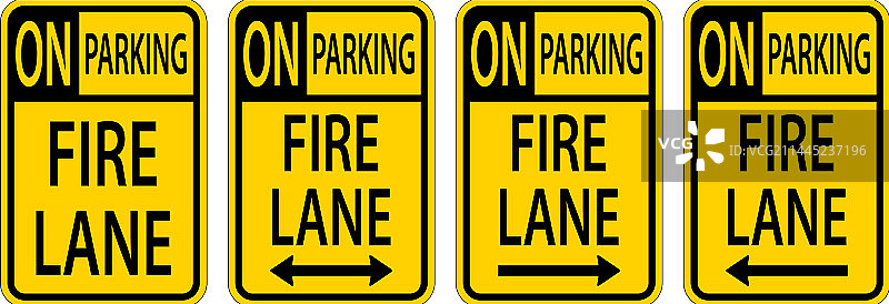 消防通道禁止停车标志图片素材