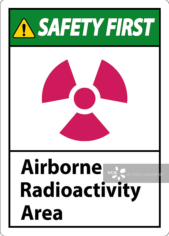 小心放射性区域标志图片素材
