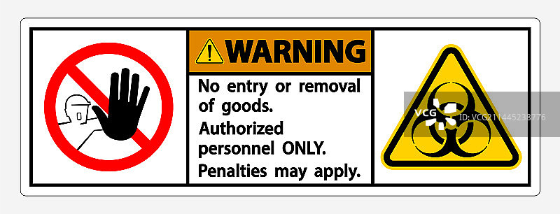 警告隔离区标志图片素材