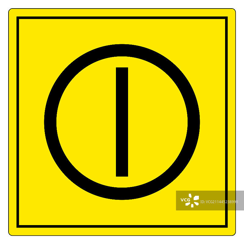 白色背景上的开关按钮符号图片素材