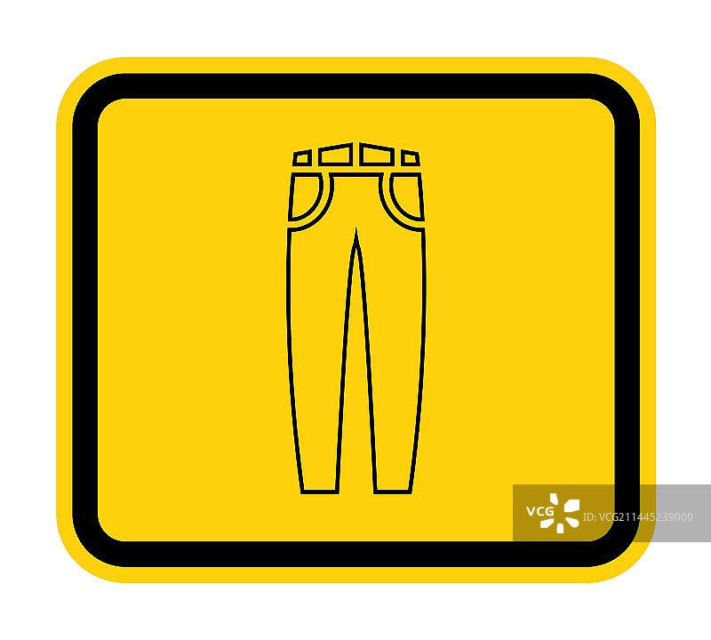 白色背景上的牛仔裤图标图片素材