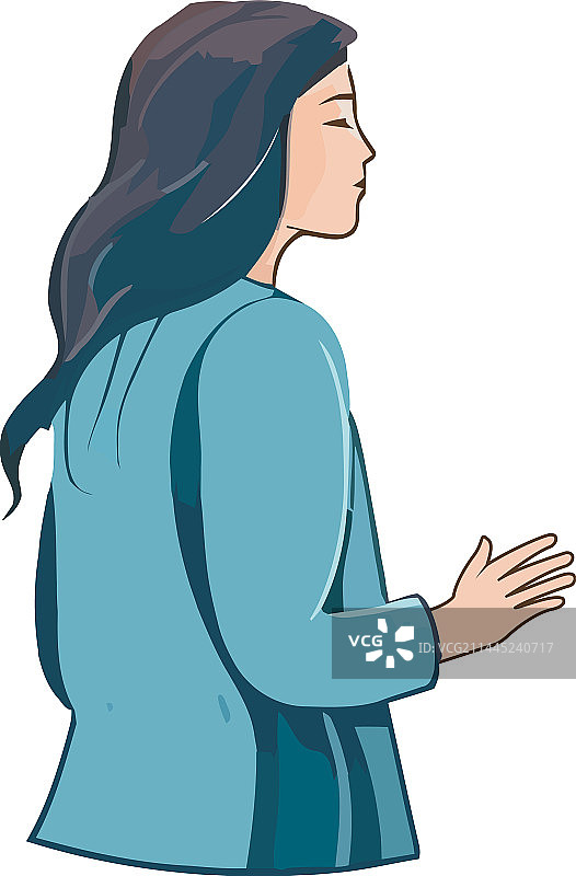 身穿时尚套装的女商人图片素材