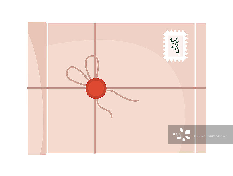 可爱的白色信封概念图片素材