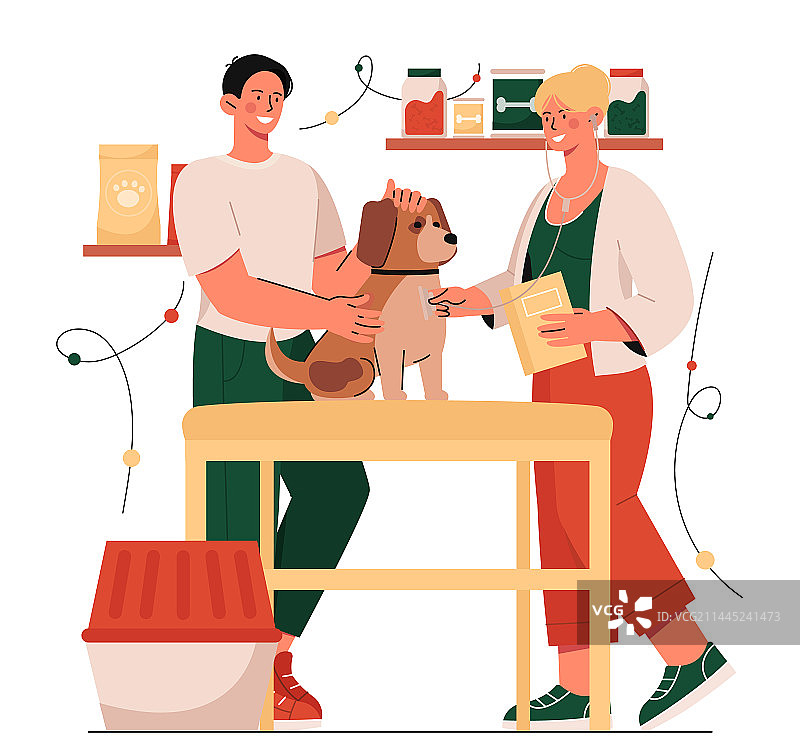 宠物诊所内的狗狗图片素材