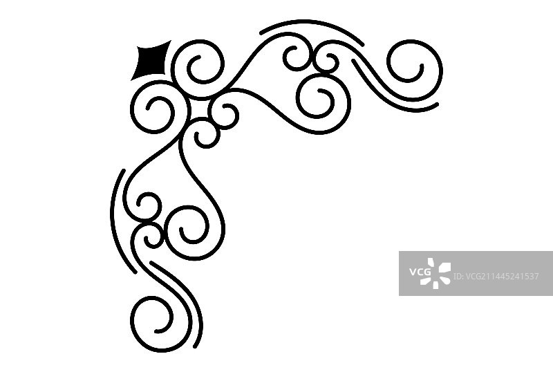 婚礼装饰角饰设计图片素材