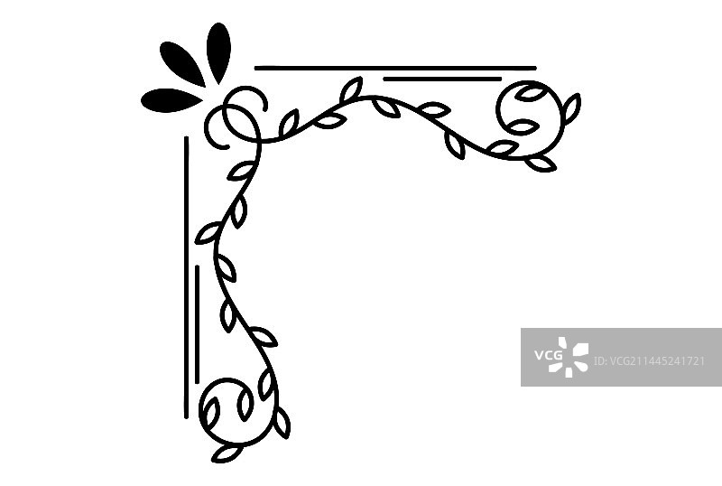 婚礼装饰角饰设计图片素材