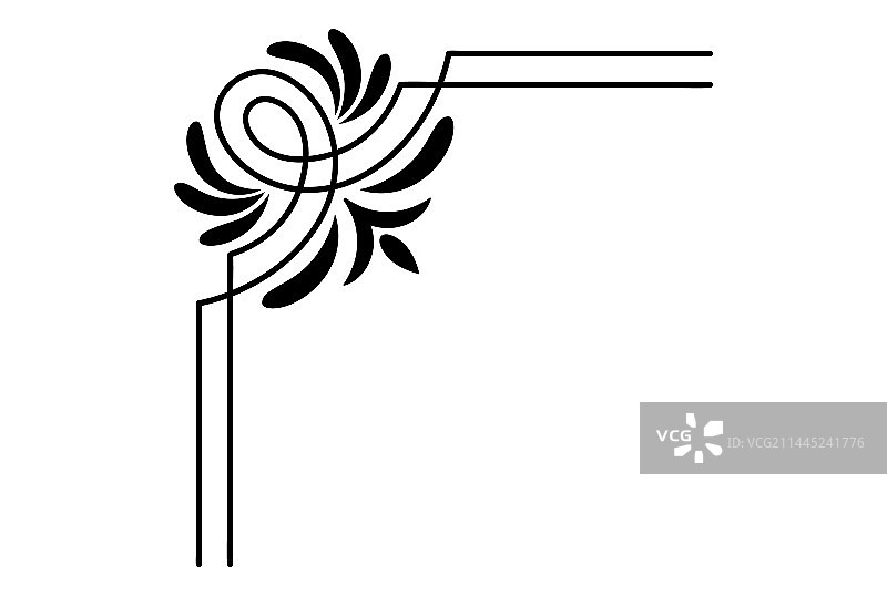 婚礼装饰角饰设计图片素材