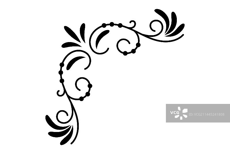 婚礼装饰角饰设计图片素材