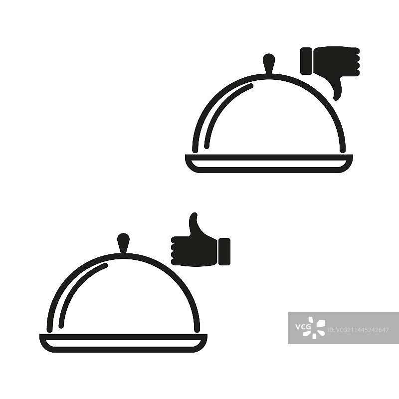 食品点赞或不喜欢图标评论图片素材