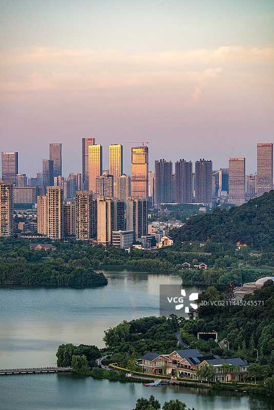 航拍湖南长沙城市景观图片素材