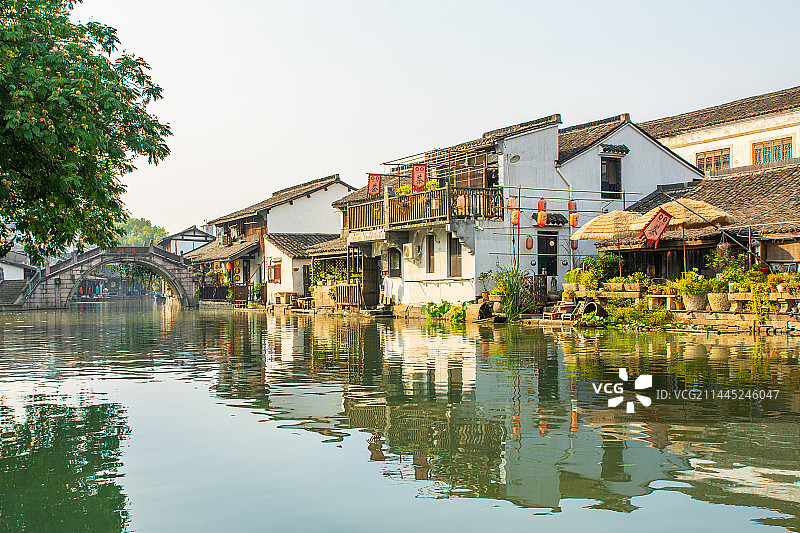 绍兴 安昌古镇 江南水乡 南方古镇 江南民居图片素材