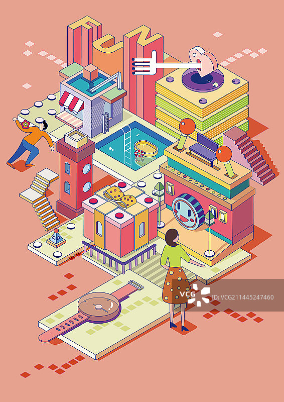 2.5d插画图片素材