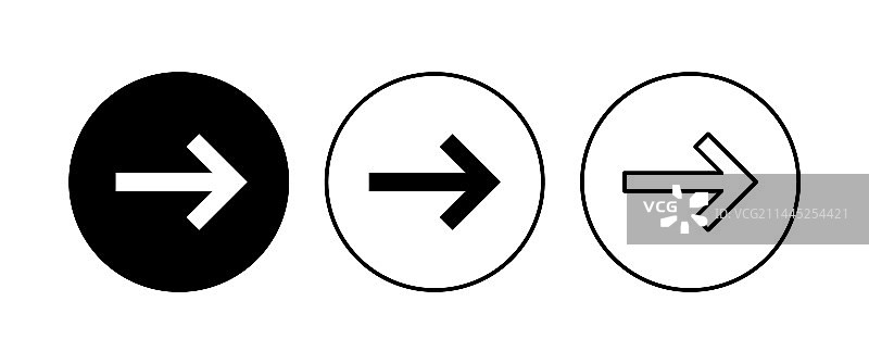 箭头图标集图片素材