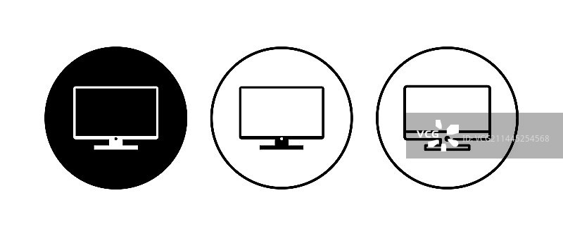 电脑图标集电脑显示器图标图片素材