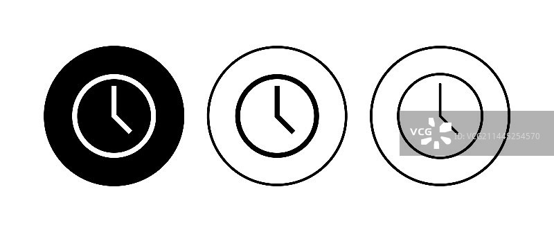 时钟图标集时间图标时钟符号图片素材